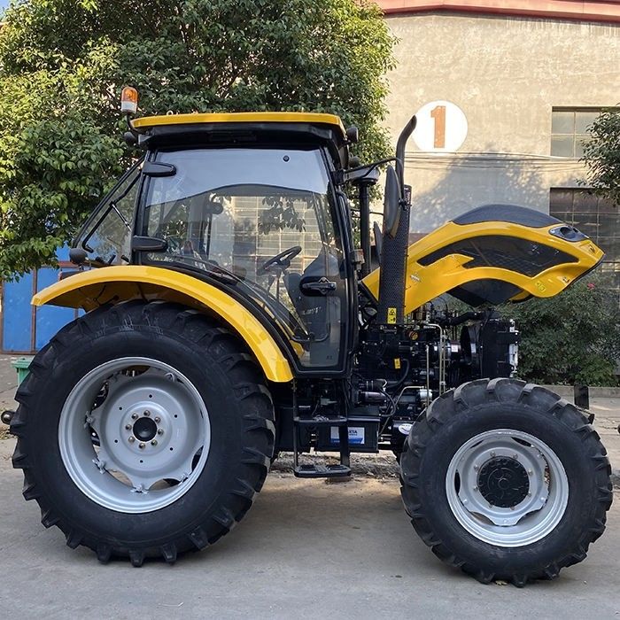 নতুন 2024 গিয়ার ড্রাইভ ফার্ম ট্র্যাক্টর 110HP 120HP গিয়ারবক্স সহ হুইল ট্র্যাক্টর