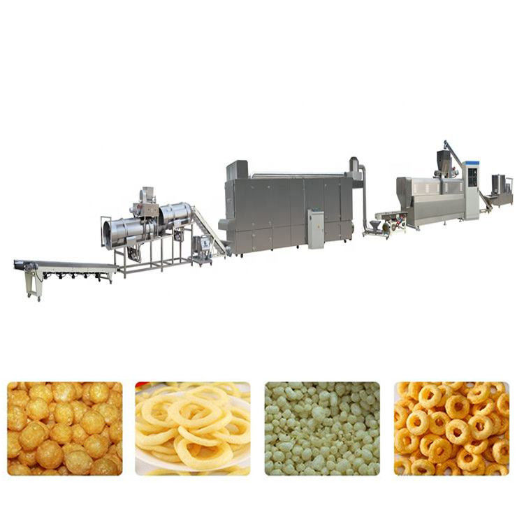 380V/220V/110V ভোল্টেজের মধ্যে সম্পূর্ণ স্বয়ংক্রিয় স্ন্যাকস উত্পাদন লাইন খাদ্য মেশিন