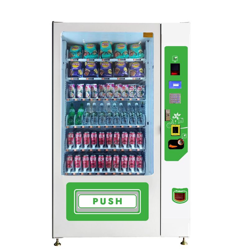 পেমেন্ট সিস্টেমের সাথে 220V 50HZ ভেন্ডিং মেশিন কাগজের টাকা / মুদ্রা / স্ক্যান এবং কাস্টমাইজড রঙের পেইন্টিং স্টিকার